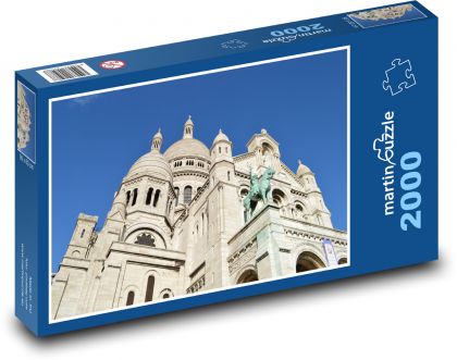 Paříž - Bazilika Sacré-Cœur - Puzzle 2000 dílků, rozměr 90x60 cm