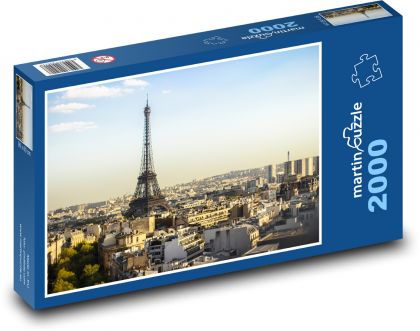 Paříž - Eiffelova věž - Puzzle 2000 dílků, rozměr 90x60 cm