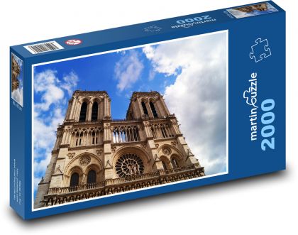 Katedra Notre-Dame, Paryż, Francja - Puzzle 2000 elementów, rozmiar 90x60 cm