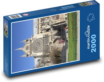 Notre Dame, Francja - Puzzle 2000 elementów, rozmiar 90x60 cm