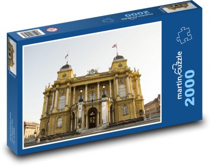 Záhřeb - Národní divadlo - Puzzle 2000 dílků, rozměr 90x60 cm