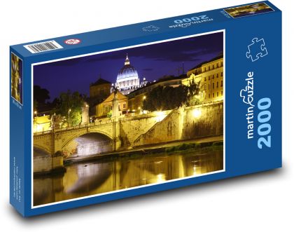 Rome - the bridge - Puzzle 2000 pieces, size 90x60 cm 