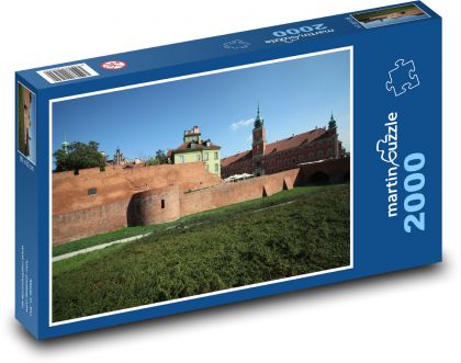 Warszawa - Puzzle 2000 elementów, rozmiar 90x60 cm