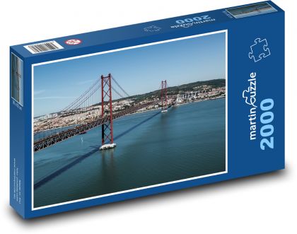 Lisabon - most 25. dubna - Puzzle 2000 dílků, rozměr 90x60 cm