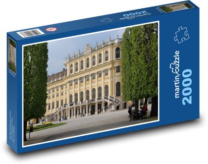 Schönbrunnský palác vo Viedni - Puzzle 2000 dielikov, rozmer 90x60 cm 