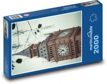 Londyn - Big Ben Puzzle 2000 elementów - 90x60 cm