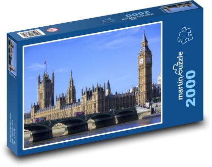 Londyn - Westminsterský pałac - Puzzle 2000 elementów, rozmiar 90x60 cm
