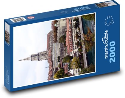 Szwajcaria Berno architektura - Puzzle 2000 elementów, rozmiar 90x60 cm