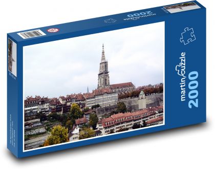 Švajčiarsko - Bern - Puzzle 2000 dielikov, rozmer 90x60 cm 