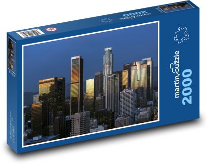 Mrakodrapy v Los Angeles - Puzzle 2000 dielikov, rozmer 90x60 cm 
