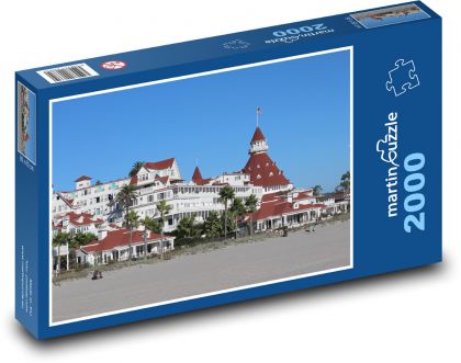 Hotel del coronado - Puzzle 2000 pieces, size 90x60 cm 