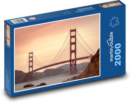 San Francisco - Golden Gate - Puzzle 2000 dílků, rozměr 90x60 cm