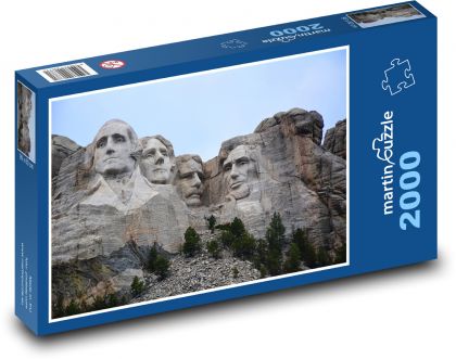 Mount rushmore USA - Puzzle 2000 elementów, rozmiar 90x60 cm