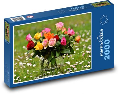 Kvetov - Ruže - Puzzle 2000 dielikov, rozmer 90x60 cm 