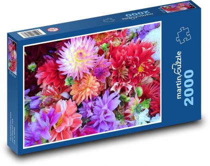 Květiny - Puzzle 2000 dílků, rozměr 90x60 cm