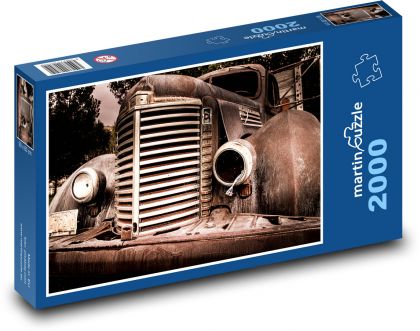 Staré americké nákladné auto - Puzzle 2000 dielikov, rozmer 90x60 cm 