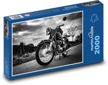 Historický motocykl Puzzle 2000 - 90x60 cm