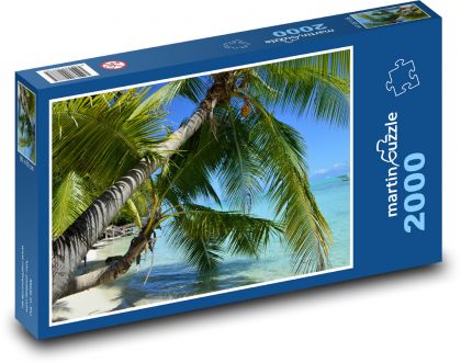 Bora Bora Beach - Puzzle 2000 elementów, rozmiar 90x60 cm