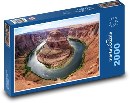 Arizona - Mäander des Flusses im Canyon - Puzzle - 2000 Teile