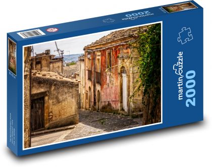 Sicílie, město - Puzzle 2000 dílků, rozměr 90x60 cm