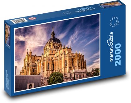 Španělsko, Madrid - Katedrála - Puzzle 2000 dílků, rozměr 90x60 cm