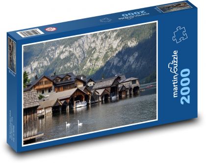 Jezero - Hallstatt - Puzzle 2000 dílků, rozměr 90x60 cm