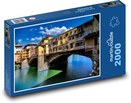 Italy - bridge building - Puzzle 2000 pieces, size 90x60 cm 