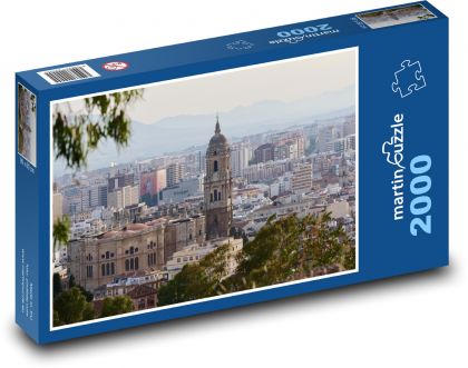 Španělsko - Malaga - Puzzle 2000 dílků, rozměr 90x60 cm