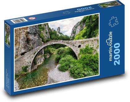 Řecko - Ioannina, most - Puzzle 2000 dílků, rozměr 90x60 cm