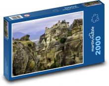 Grécko - Meteora, Kláštor Puzzle 2000 dielikov - 90 x 60 cm