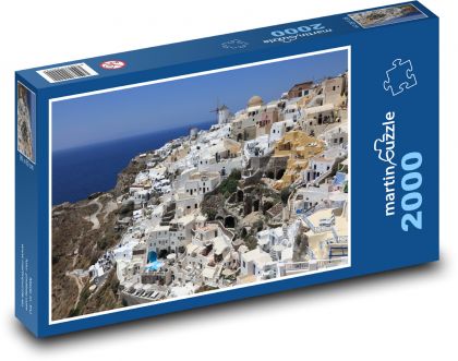 Die griechische Insel Santorini – die Stadt Oia - Puzzle - 2000 Teile