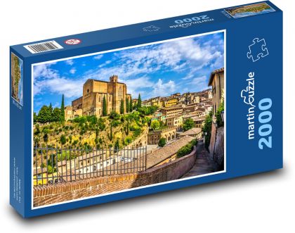 Itálie - Toskánsko, Siena - Puzzle 2000 dílků, rozměr 90x60 cm