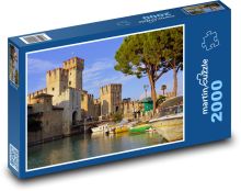 Hrad Sirmione u jezera Garda Puzzle 2000 - 90x60 cm