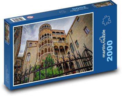 Točité schodiště v Benátkách - puzzle 2000 dílků