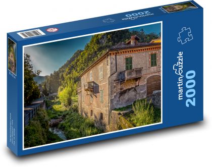 Itálie - Piemont - Puzzle 2000 dílků, rozměr 90x60 cm