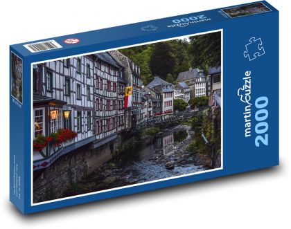 Německo - Monschau - Puzzle 2000 dílků, rozměr 90x60 cm