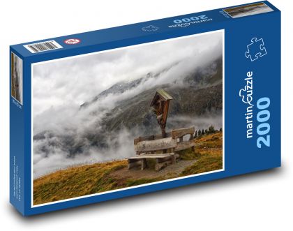 Rakousko - Alpy, hor - Puzzle 2000 dílků, rozměr 90x60 cm