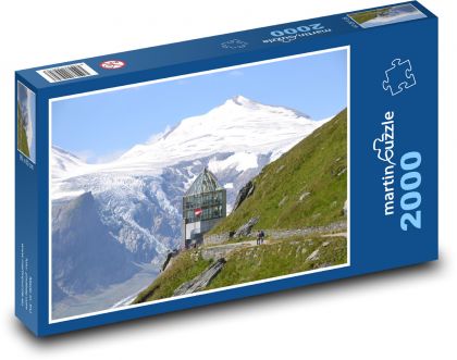 Rakúsko - Na Grossglockner, Alpy - Puzzle 2000 dielikov, rozmer 90x60 cm 