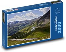 Alpská klikatá silnice Puzzle 2000 - 90x60 cm