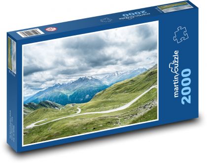 Rakousko - Alpy - Puzzle 2000 dílků, rozměr 90x60 cm