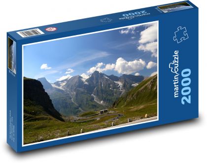 Rakousko - Grossglockner - Puzzle 2000 dílků, rozměr 90x60 cm