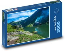 Rumunsko - hory, jazero Puzzle 2000 dielikov - 90 x 60 cm