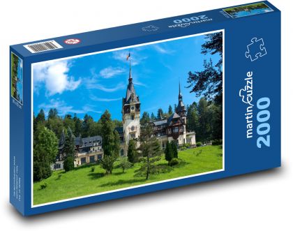 Rumunia - zamek Peles - Puzzle 2000 elementów, rozmiar 90x60 cm