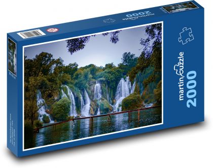 Nature - waterfall - Puzzle 2000 pieces, size 90x60 cm 