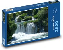 Chorwacja - wodospady na rzece Puzzle 2000 elementów - 90x60 cm