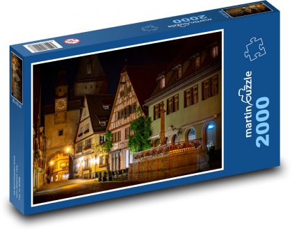 Německo - domy - Puzzle 2000 dílků, rozměr 90x60 cm