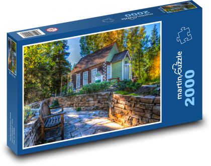 Dom na vidieku - Puzzle 2000 dielikov, rozmer 90x60 cm 