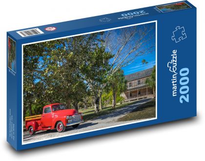 Auto - pick up - Puzzle 2000 dílků, rozměr 90x60 cm
