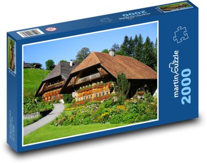 Rakúsko - farma - Puzzle 2000 dielikov, rozmer 90x60 cm 