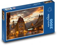 Noc Drážďany v Nemecku Puzzle 2000 dielikov - 90 x 60 cm